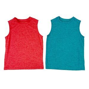 LOT BCG Boys Sleeveless Athletic Tops Size XS (6-7) Sporty Lightweight Casual